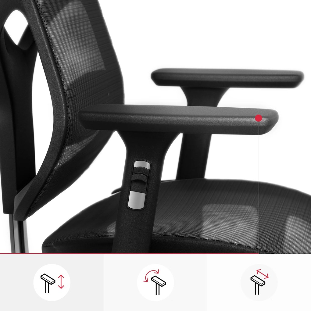 Kancelárska ergonomická stolička DIABLO V-BASIC: čierna Diablochairs