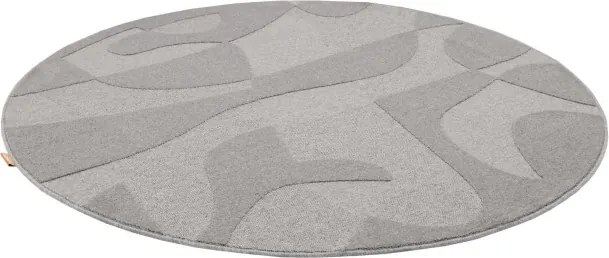 Koberec Agnella Morphic Botanica sivý kruh
