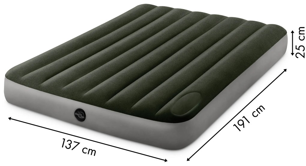 Intex Veľký nafukovací matrac s pumpou - INTEX 64762