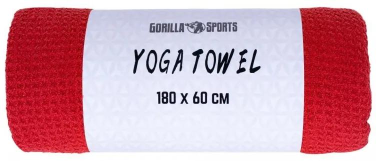 Gorilla Sports Joga uterák, tmavo červený, 180 x 60 cm