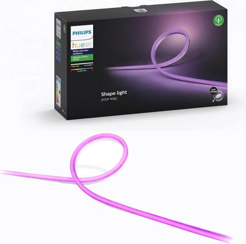 LED RGBW Stmievateľný pásik Philips Hue Outdoor Strip LED/40W 5m IP67