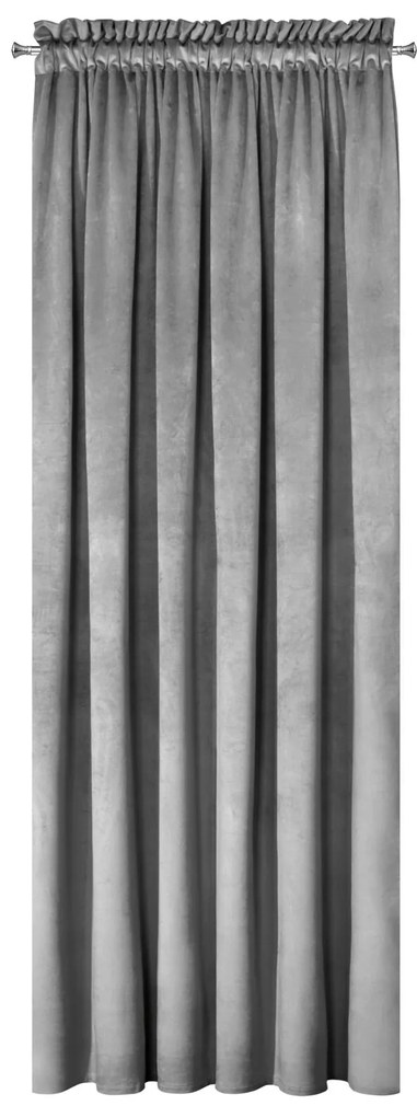 ZATEMŇOVACÍ ZÁVES NA PÁSKE PIERRE 140X300 CM STRIEBORNÁ