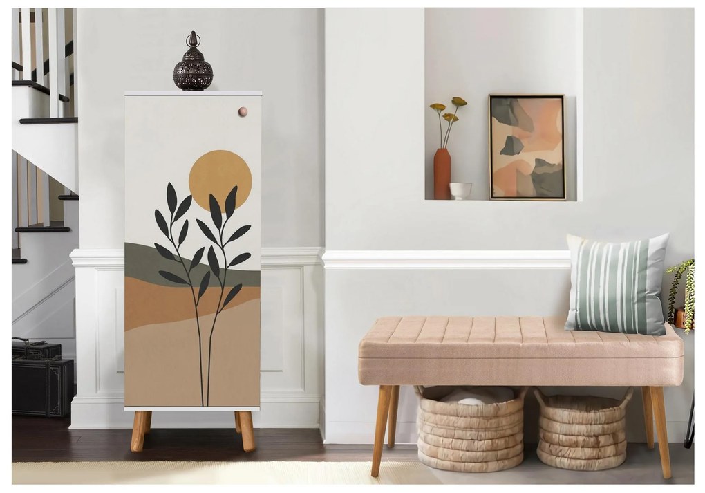 Predsieňová zostava Beside 53 (biela + kameň). Akcia -18%. Vlastná spoľahlivá doprava až k Vám domov. 1094029