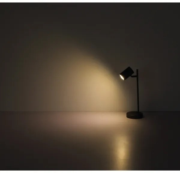 Globo 57918TB - Stolná lampa JAMES 1xGU10/5W/230V čierna