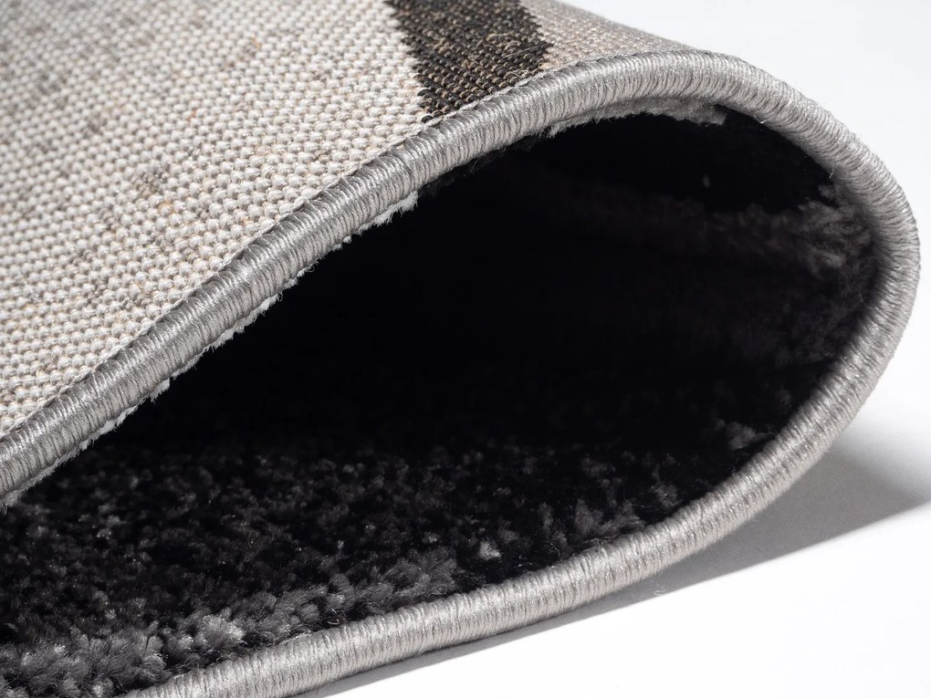 Spoltex, Šedý kusový koberec Enigma grey 9358, 200x290, šedá, kancelária