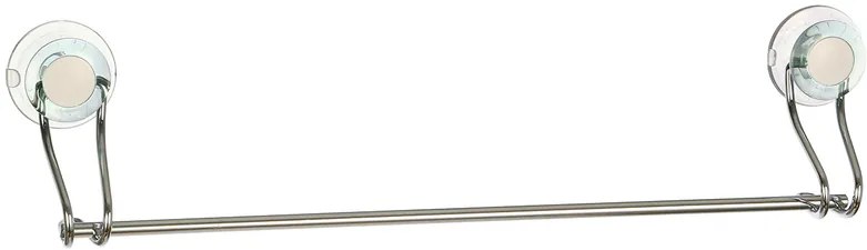 BISK Erga GECO, 1-ramenný držiak na uteráky 460mm na prísavky, číra-chrómová, ERG-06728