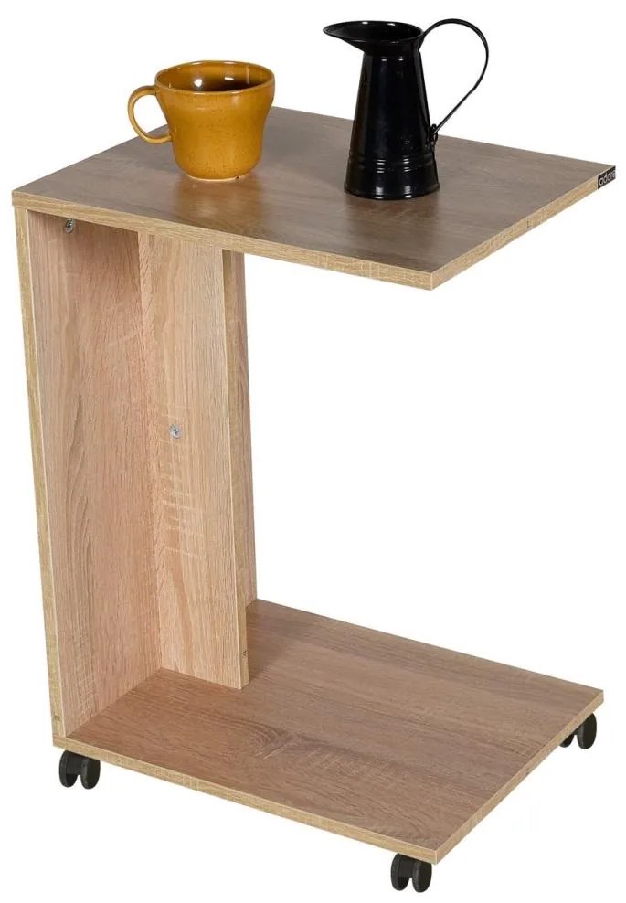 Adore Furniture Odkladací stolík 65x35 cm hnedá 479ADR1722