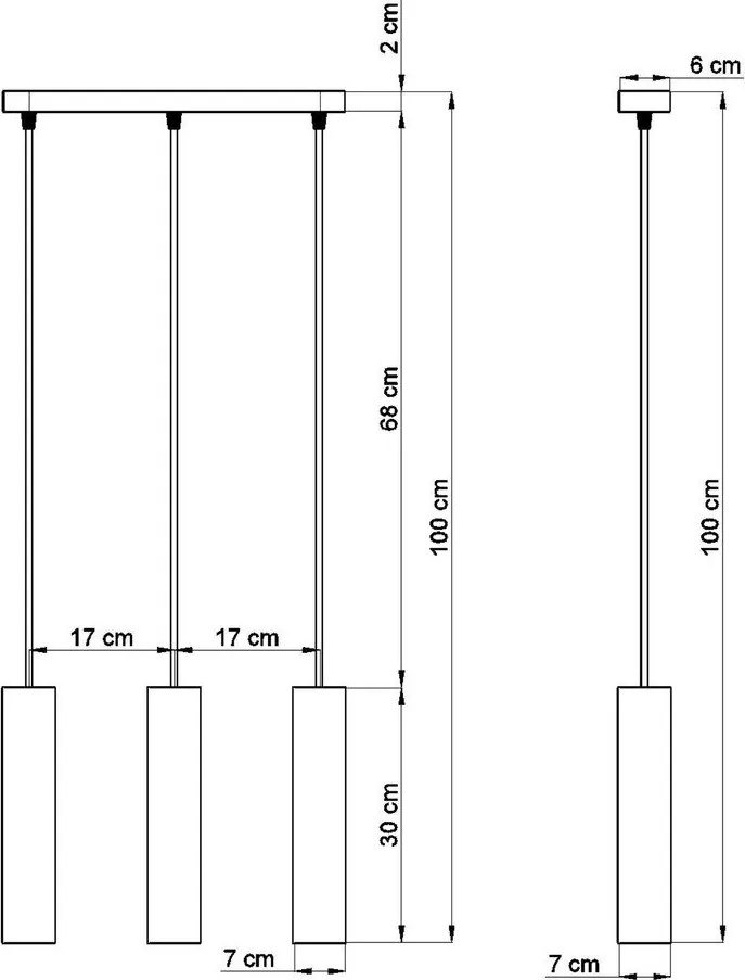 Sivé betónové závesné svietidlo Fadre – Sollux