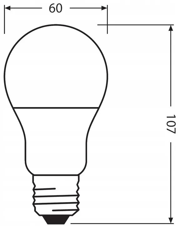 LED žiarovka PCR E27 A60 8,5W = 60W 806lm 2700K 200° Eco Recycling Warm LEDVANCE