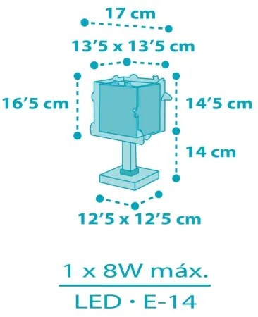 Dalber 63351N - LED Detská lampička ROCKET 1xG4/4W/230V pestrofarebná