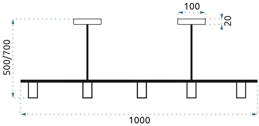 Toolight - Elegantné stropné svietidlo 5xGU10 APP210-3CPR, zlatá, OSW-03401