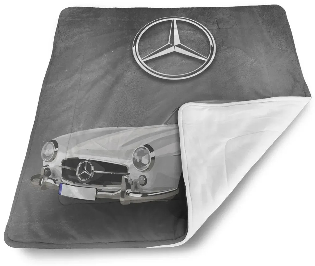 Sablio Deka pre bábätko Mercedes-Benz 300 SL Sivé pozadie - 80x100 cm
