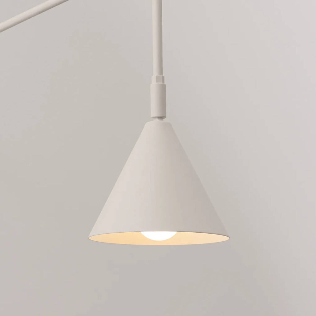 Nástenné svietidlo Nox, 1x béžové kovové tienidlo, vypínač