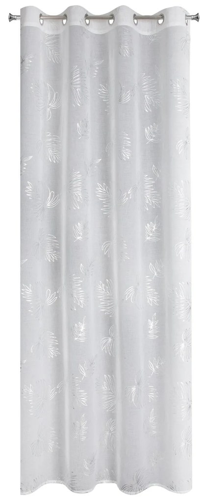ZÁCLONA NA KRÚŽKOCH CAPRI 140X250 CM VZOROVANÁ