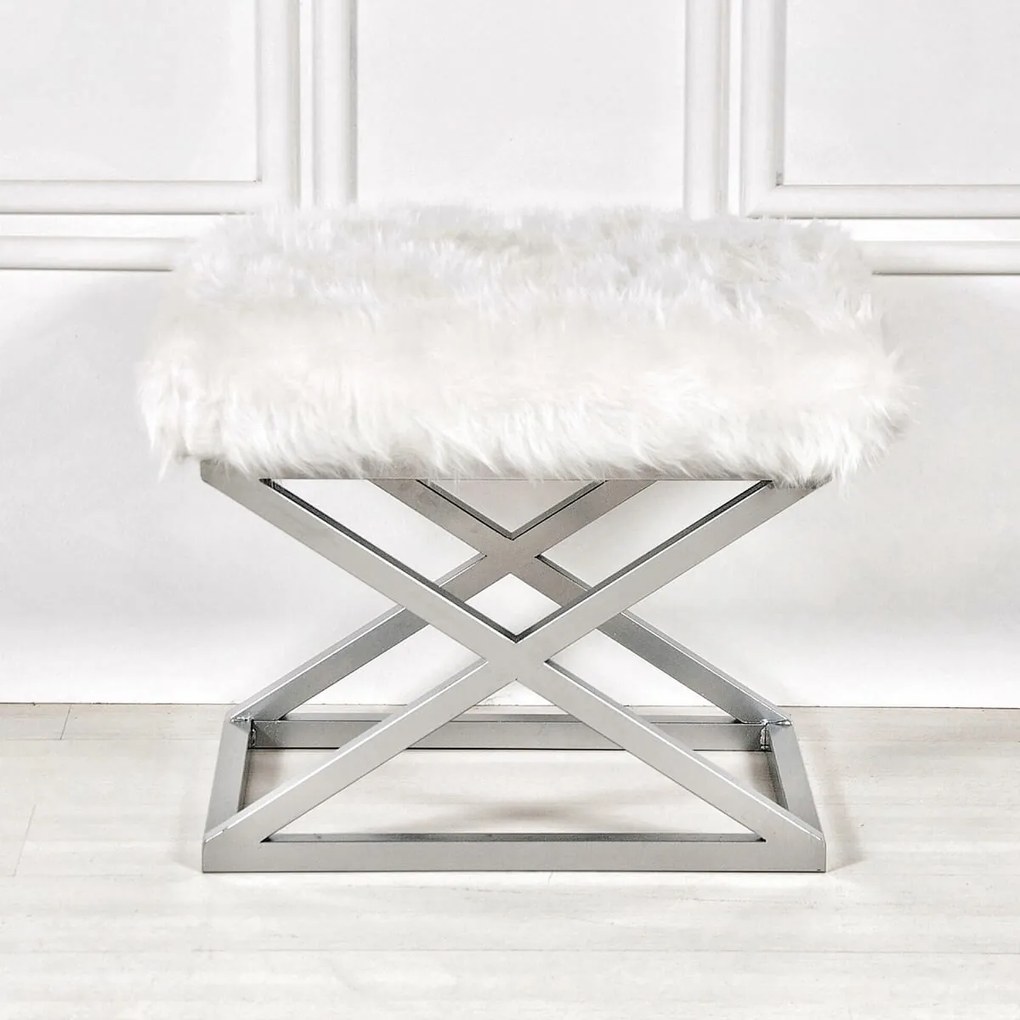 Stolička Capraz Plush White