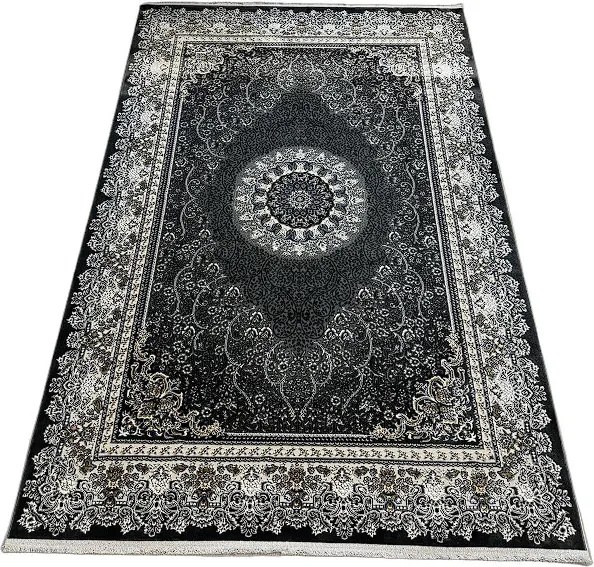 HU Sivý orientálny koberec King29033-Antracite Rozmer: 160x230 cm
