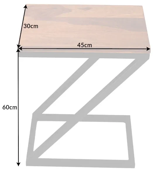 Dizajnový odkladací stolík Marconi 30 cm Sheesham