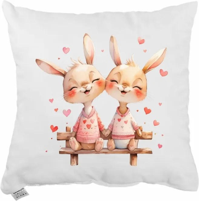 Dekoratívny vankúš Bunny Together 40x40 cm EMI
