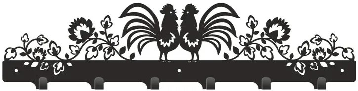 Kovový vešiak na stenu KOHÚTI