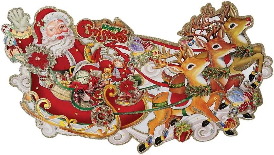 Vianočná dekorácia Rex London Kitsch Santa Sleigh