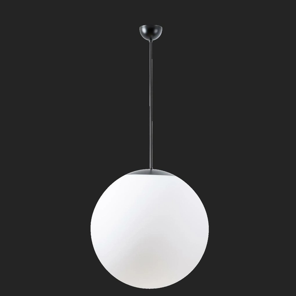 Osmont 61849 Adria S5 závesné sklenené svietidlo čierna biela IP40 4000 K 48