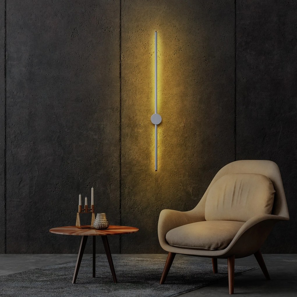 Nástenné LED svietidlo Sword II sivé