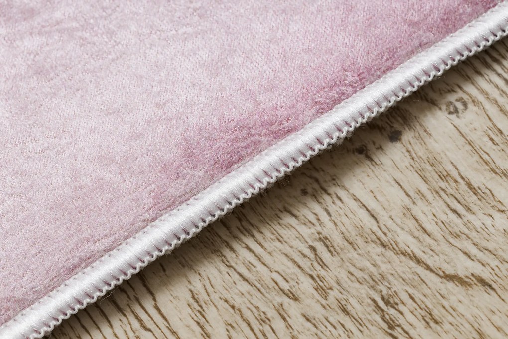 BAMBINO Detský prateľný koberec Balerína - ružový,