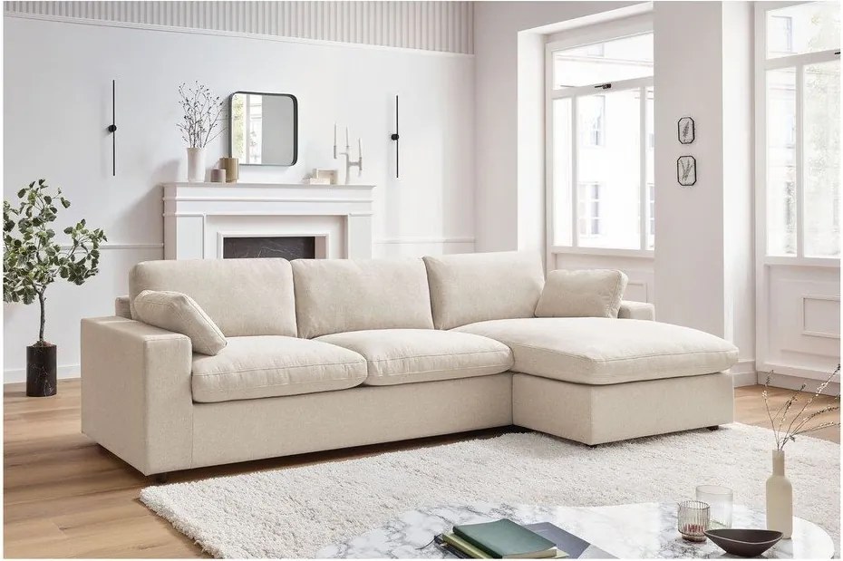 Béžová rohová pohovka Belair – Bobochic Paris