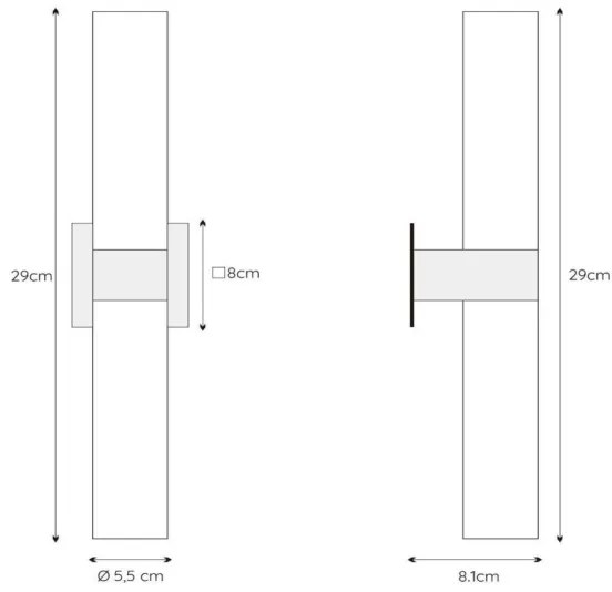 Lucide 04202/02/30 - Kúpeľňové nástenné svietidlo JESSE 2xG9/33W/230V IP44