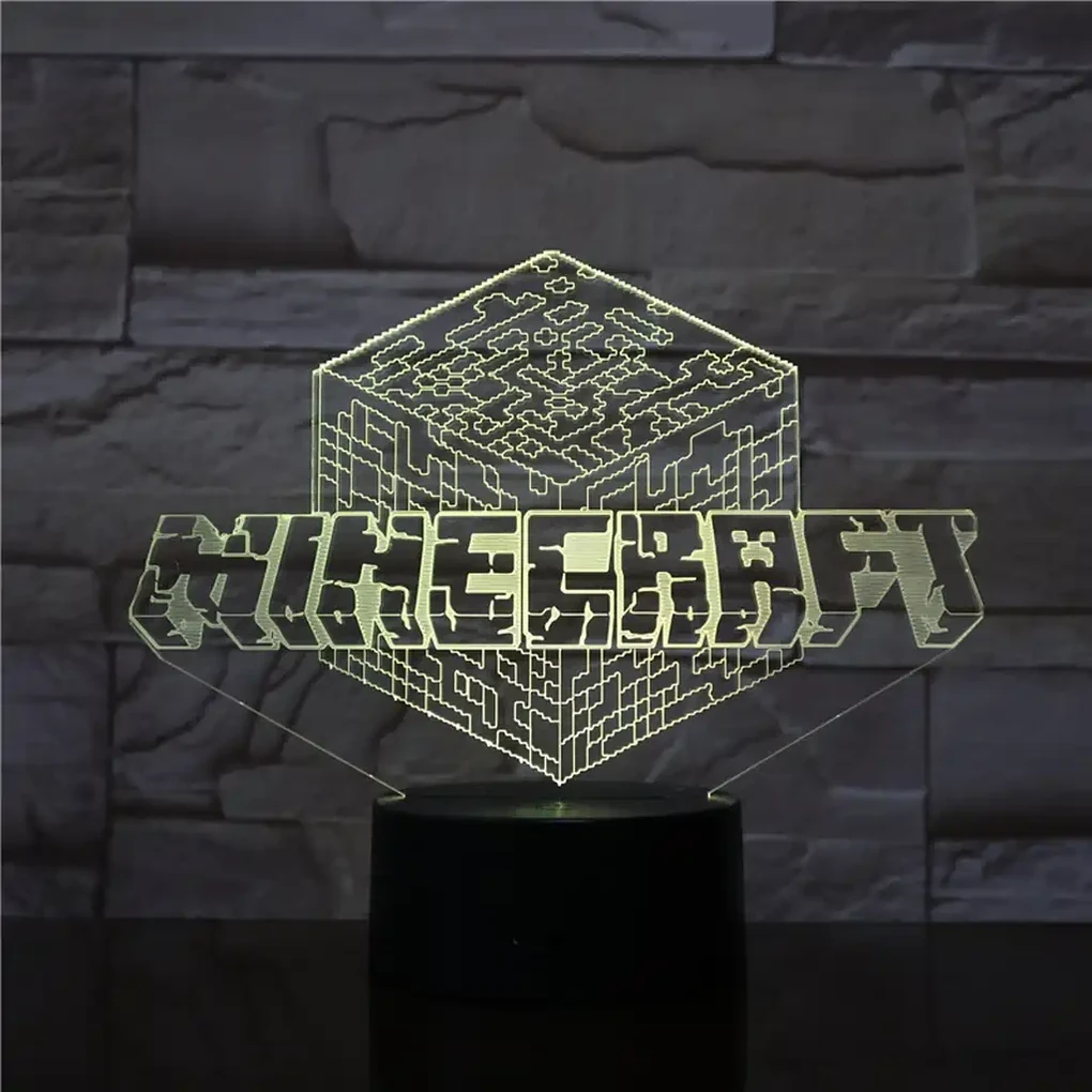 3Dmix 3DL-CRK027 – 3D LED nočná lampa - Minecraft (Crack základňa)
