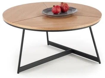 Konferenčný stolík KARIDA 41x80 cm béžová/čierna