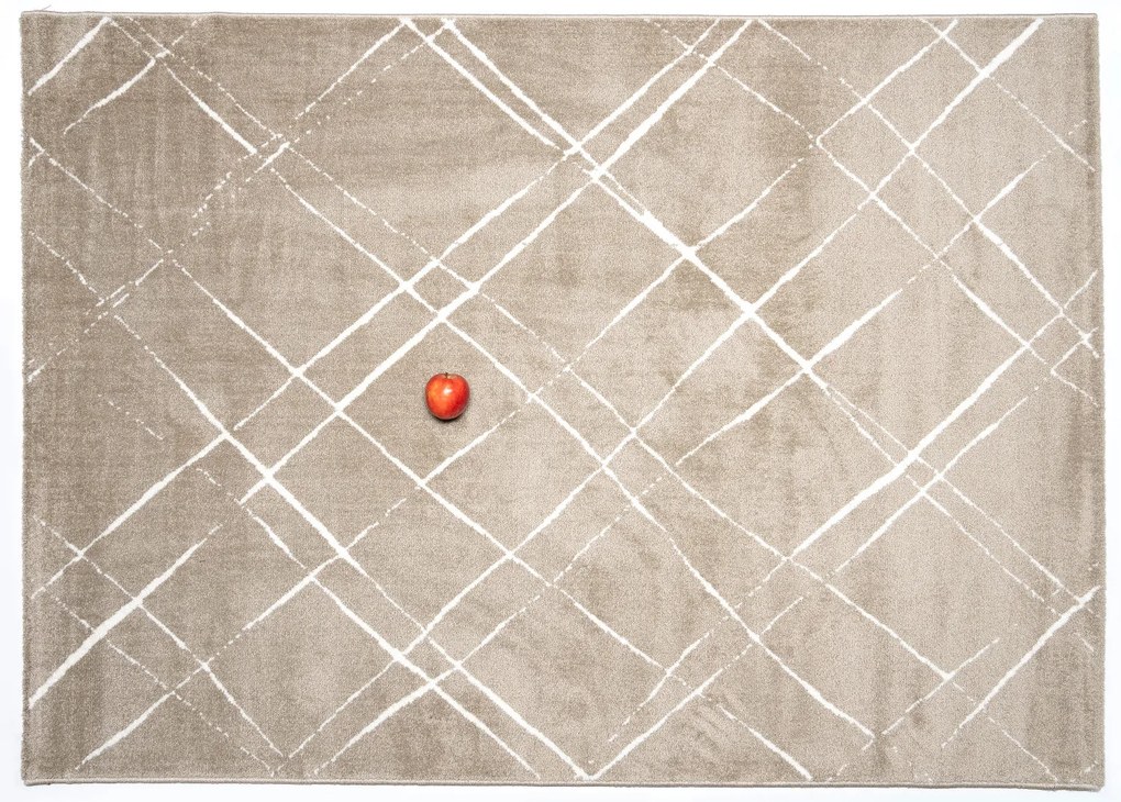 Spoltex, Kusový koberec Ambiance 681253-02 Beige, 120x170, béžová, kancelária