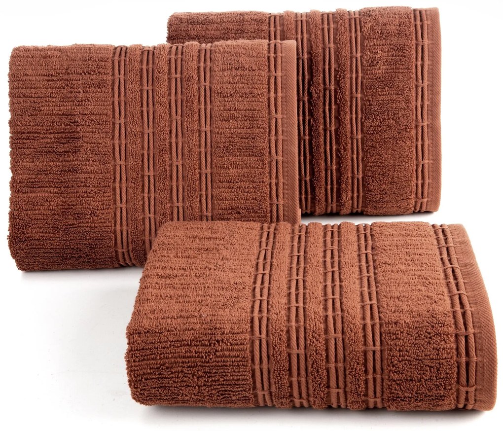 BAVLNENÝ UTERÁK ROMEO 70X140 CM TEHLOVÁ