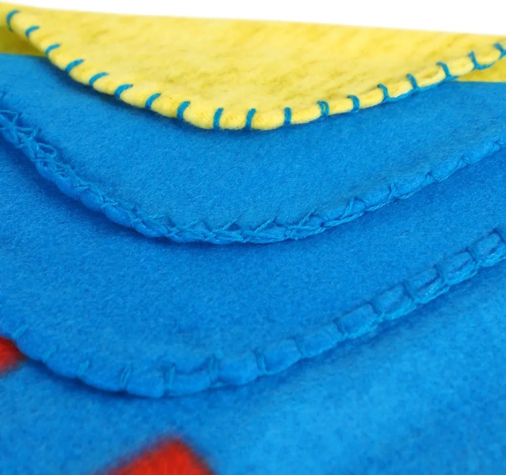 Jerry Fabrics Fleecová deka s motívom Tlapková patrola - Modrá | 100 x 150 cm