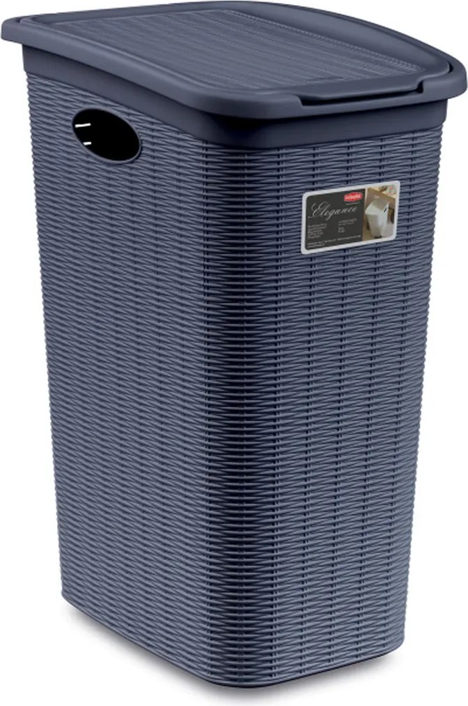 STEFANPLAST Košík na bielizeň Elegance 36 l, modrý