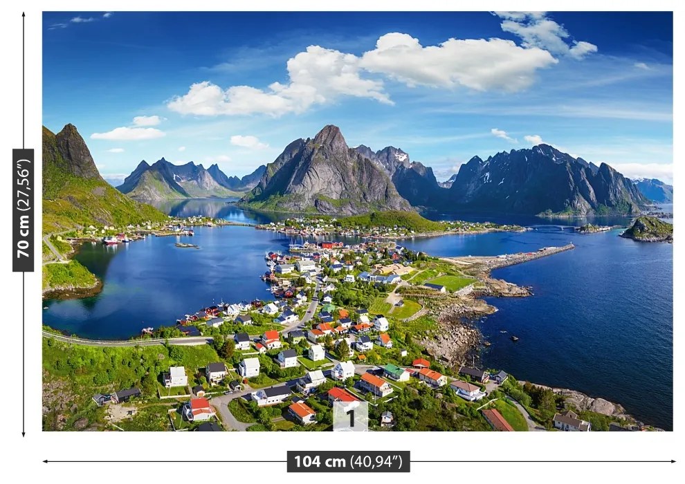 Fototapeta Vliesová Lofoten nórsko 312x219 cm