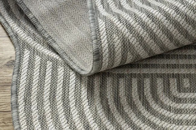 Koberec ORGANIC 1835 geometrický, krémový / sivý