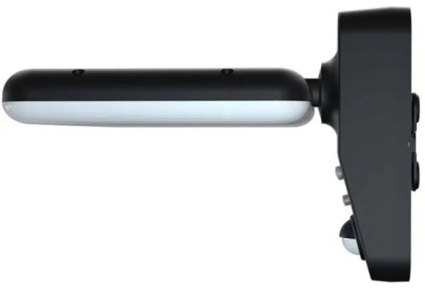 LED solárne nástenné svietidlo so senzorom LED/15W/3,2V 4000K/6000K IP65 čierne