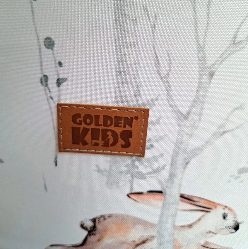 Golden kids Suchý bazén Lesné zvieratká 90x40cm hnedý + 200 loptičiek