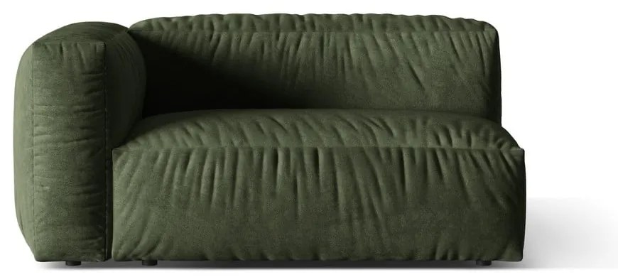 Zelený zamatový modul pohovky (ľavý roh) Martina – Micadoni