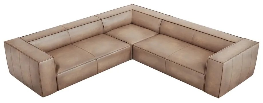 Svetlohnedá kožená rohová pohovka (variabilná) Madame - Windsor &amp; Co Sofas