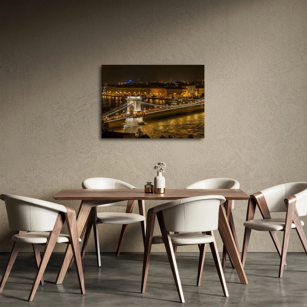 Obraz nočného mesta (70x50 cm)