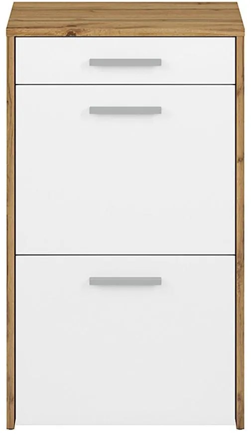 Skrinka na topánky 80x50 Massi 02 dub wotan/biela