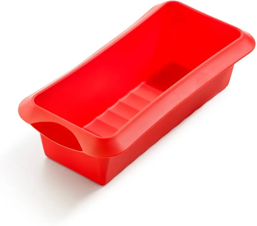 Červená silikónová forma na pečenie Lékué, dĺžka 24 cm