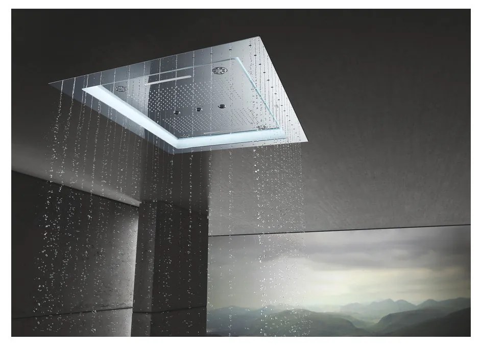 GROHE GROHE Rainshower F-Series 40" AquaSymphony - Stropná sprcha 6+ prúdov s osvetlením, chróm 26373001