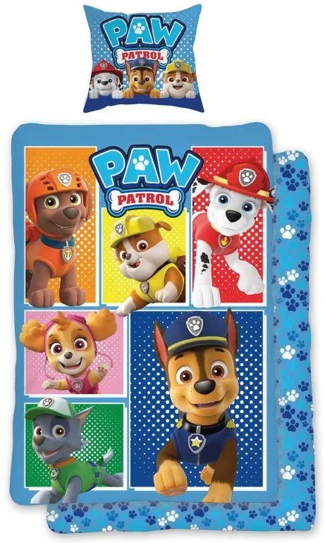 JERRY FABRICS Obliečky do postieľky Paw Patrol 184 Bavlna 100/135, 40/60 cm