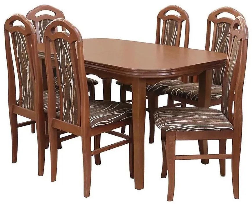 Jedálenská zostava Daniel 1+6 Rustik