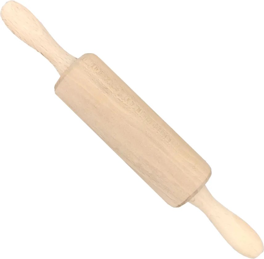 AMADEA Drevený valček mini, masívne drevo, dĺžka 23 cm