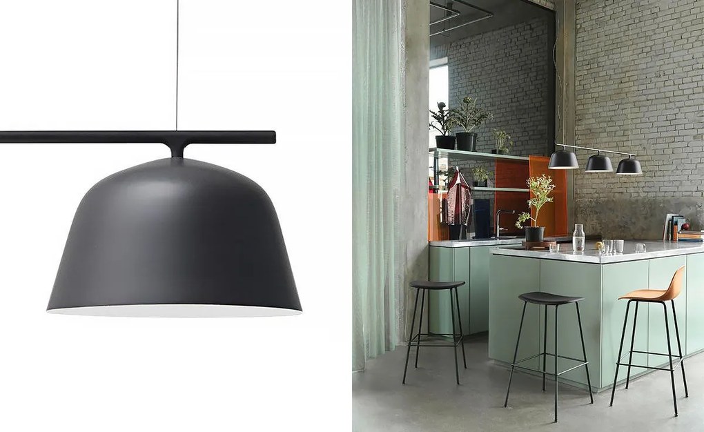 Toolight Toolight, stropné svietidlo 3xE27 APP1478-3CP, čierna matná, OSW-02420