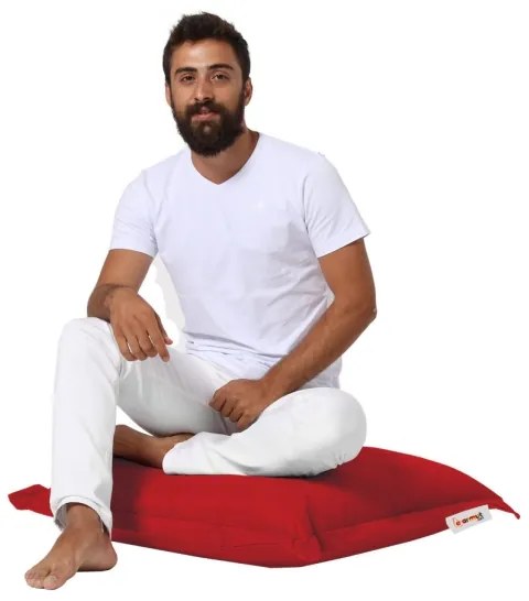 Sedací vankúš 70x70 cm červená